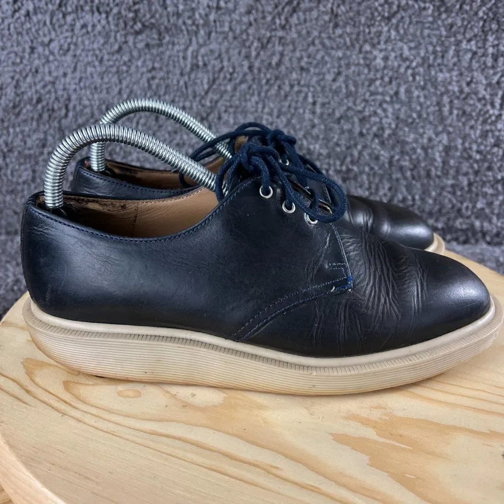 Dr Martens Derby Shoe Mens 6 UK 7 Black Leather Casual Lace Up Made in England